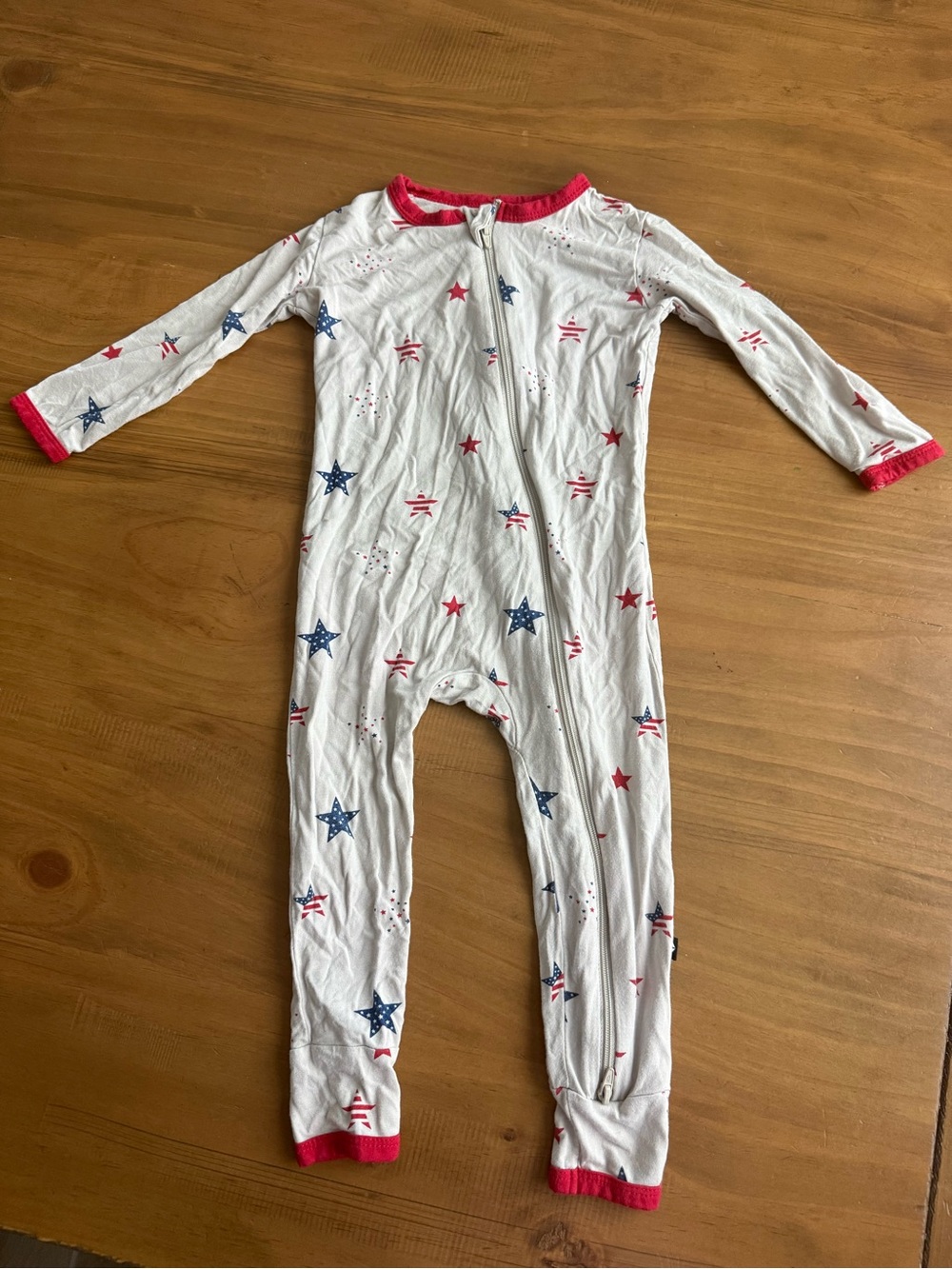 Kyte BABY 4th Of July Star Zipper Pjs